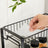 2-Tier Metal Kitchen Storage Rack - Easy Assembly with Anti-Slip Feet - Black - Stable and Secure Storage
