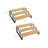 Spice Rack - Bamboo - Natural and Black - Set of 2
