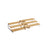 Spice Rack - Bamboo - Natural and White - 3-Tier Extendable Stackable Design