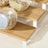 Spice Rack - Bamboo - Natural and White - 3-Tier Extendable Stackable Design