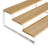 Spice Rack - Bamboo - Natural and White - 3-Tier Extendable Stackable Design