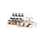 Spice Rack - Bamboo - Natural and White - 3-Tier Extendable Stackable Design