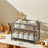 2-Tier Under Sink Organizer - Metal - Classic Black - Stackable with Sliding Baskets