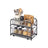 2-Tier Under Sink Storage Organiser - Metal - Classic Black - Sliding Basket Drawers