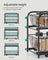 2-Tier Under Sink Storage Organiser - Metal - Classic Black - Sliding Basket Drawers