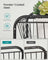 2-Tier Under Sink Storage Organiser - Metal - Classic Black - Sliding Basket Drawers