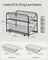 2-Tier Under Sink Storage Organiser - Metal - Classic Black - Sliding Basket Drawers