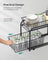 Set of 2 Sliding Basket Organizers - Metal - Classic Black - Stackable 2-Tier Under-Sink Storage for Kitchen & Bathroom