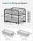 Set of 2 Sliding Basket Organizers - Metal - Classic Black - Stackable 2-Tier Under-Sink Storage for Kitchen & Bathroom