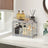 2-Tier Under Sink Storage Organiser - Metal - Classic Black - Sliding Basket Drawers