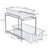 2-Tier Under Sink Storage Organiser - Metal - Classic Black - Sliding Basket Drawers