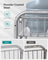Set of 2 Sliding Basket Organizers - Silver - Metallic