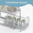 2-Tier Under Sink Organizer - Metal - Classic Black - Stackable with Sliding Basket Drawers