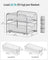 Set of 2 Sliding Basket Organizers - Silver - Metallic