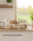 Spice Rack Set - Metal - Travertine Beige - Expandable and Stackable Design