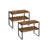 Set of 2 Cupboard Shelf Organisers - Metal - Expandable and Stackable