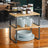 Cabinet Organizer Shelf - Metal - Apricot Orange - Set of 2 Expandable and Stackable Kitchen Storage Solutions