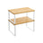 Set of 2 Stackable Spice Racks - Metal - Apricot Orange - Expandable Kitchen Shelf Organiser