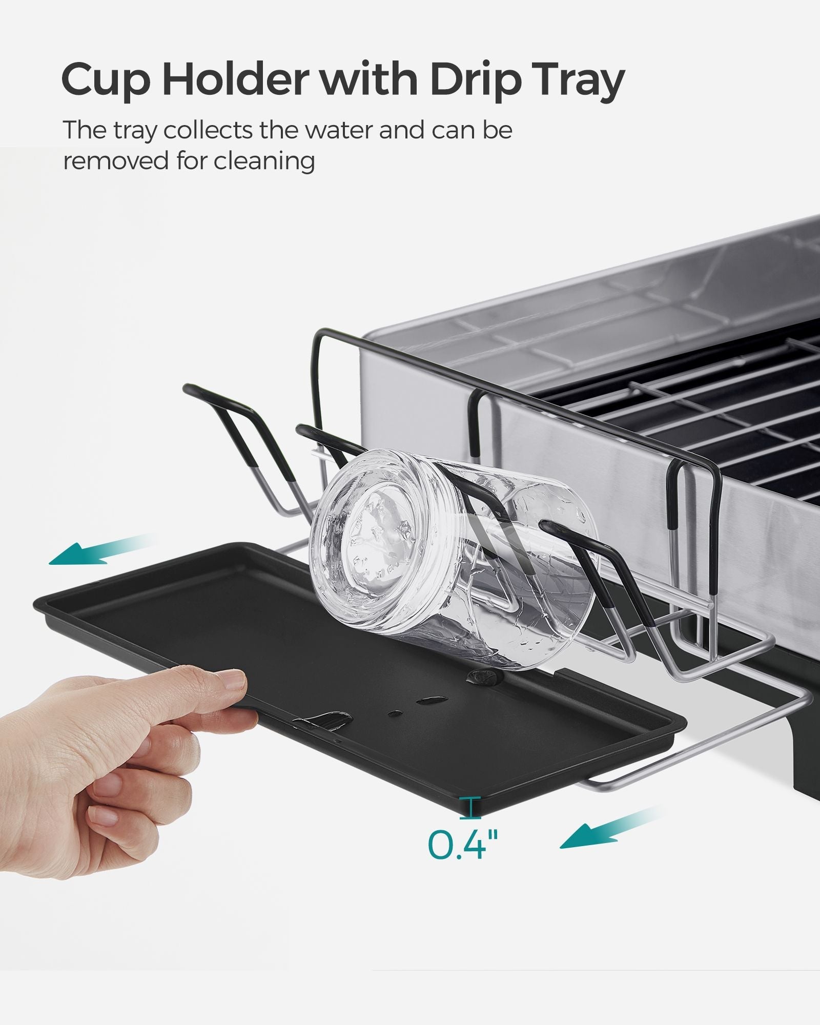 Dish Drying Rack - Stainless Steel - Fingerprint-Resistant
