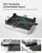 2-Tier Dish Drainer - Metal - Silver - Rotatable and Extendable Drain Spout with Draining Board and Drip Tray