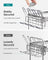 2-Tier Dish Rack - Metal - Adjustable