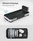 Dish Drying Rack - Stainless Steel - Silver and Black - Mini Design with Drain and Utensil Holder