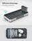 Dish Drying Rack - Stainless Steel - Silver and Black - Mini Design with Drain and Utensil Holder