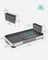 Dish Drying Rack - Stainless Steel - Silver and Black - Mini Design with Drain and Utensil Holder