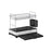 2-Tier Dish Drainer Rack - Stainless Steel - Silver and Black - Expandable with Utensil Holder