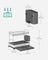 2-Tier Dish Drainer Rack - Stainless Steel - Silver and Grey - Expandable with Utensil Holder
