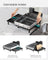 Expandable Dish Drainer Rack - Stainless Steel - Silver and Ink Black - Rotatable Spout and Multi-Holder Design