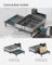 Dish Drainer Rack - Stainless Steel - Silver and Slate Grey - Expandable with Rotatable Spout