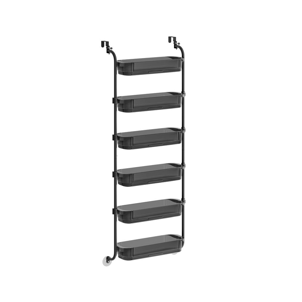 Over-the-Door Pantry Storage Organiser - 30L - Steel - 6-Tier Hanging Rack