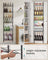 Wall-Mounted Spice Rack - Metal - Ink Black - Six Adjustable Baskets