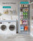 Wall-Mounted Spice Rack - Metal - Ink Black - Six Adjustable Baskets
