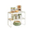 Spice Rack Set - Light Bamboo - Extendable Kitchen Organiser Shelves