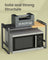 Expandable Microwave Shelf - 4 Hooks - Steel - Adjustable Width