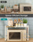 Expandable Microwave Shelf - 4 Hooks - Steel - Adjustable Width