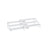 3-Tier Extendable Cabinet Shelf Organisers - Stackable Set of 2 - Engineered Wood - Snow White