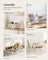 3-Tier Extendable Cabinet Shelf Organisers - Stackable Set of 2 - Engineered Wood - Snow White