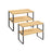 Set of 2 Cupboard Shelf Organisers - Metal - Expandable and Stackable