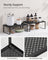 Spice Racks Set of 2 - Metal - Ink Black - Stackable and Expandable Kitchen Organisers