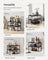 Spice Racks Set of 2 - Metal - Ink Black - Stackable and Expandable Kitchen Organisers