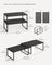 Spice Racks Set of 2 - Metal - Ink Black - Stackable and Expandable Kitchen Organisers