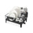 Dish Drying Rack - Metal - Ink Black - 360° Rotatable with Extendable Spout