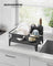 Dish Drying Rack - Metal - Ink Black - 360° Rotatable with Extendable Spout