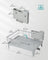 Dish Drying Rack - Metal - Dove Grey - 360° Rotatable with Extendable Spout