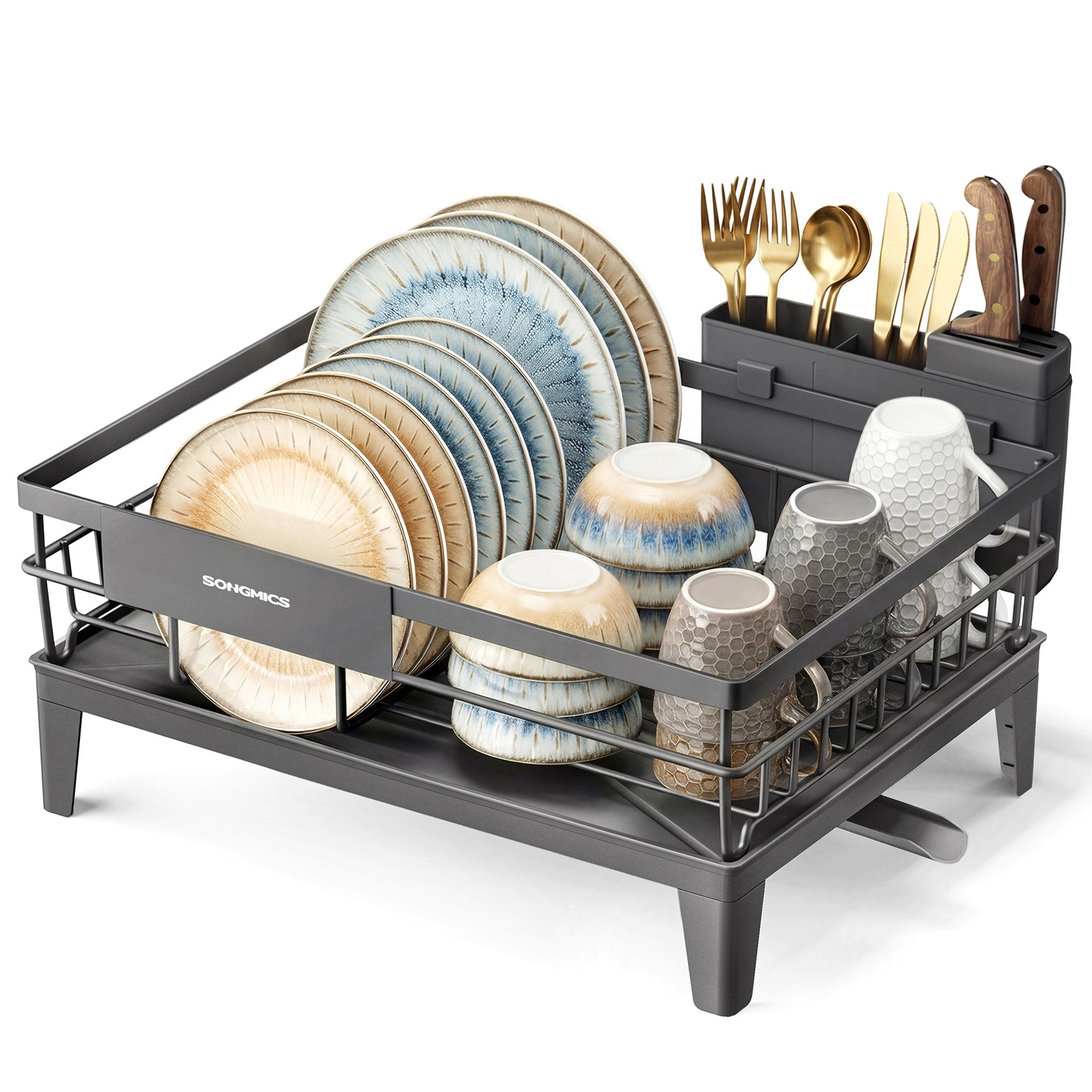 Kitchen Shelf - Storage Rack - Anthracite Grey - 31 x 42 x 18.5 cm