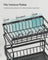 Dish Drying Rack Rotatable Extendable Spout Cutlery Holder Anthracite Grey - Steel and Plastic - Slate Grey