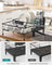Dish Drying Rack - Steel - Ink Black - Expandable Design with Silicone Mat